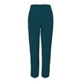 thumbnail image 2 of Women's Elastic High Waist Cropped Work Pants with Pockets, Professional Office Trousers with Hidden Zipper, Comfortable Suit Pants for Casual Wear, Business Attire, and Multiple Occasions E XL, 2 of 5
