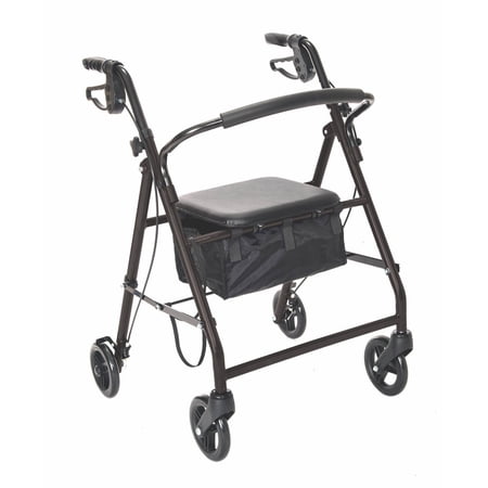 Essential Rollator with Loop Hand Brakes, Black