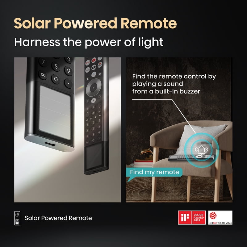 Hisense 100" Class UX Series Mini-LED 4K UHD Google Smart TV 100UX display and camera view
