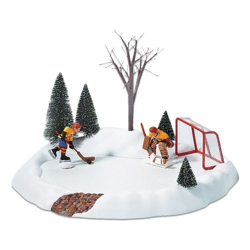 Department 56 Accessories for Villages Hockey Practice Animated Accessory Figurine