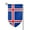 Fillet, variant on The Icelandic Flag Garden Flag Double Sided Flags with Vivid Color for Yard Lawn Garden Decor 12.5 x18 Inch Square