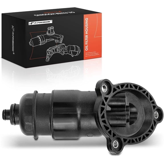 A-Premium Transmission Oil Filter Housing Adapter Assembly [with Gasket] - Compatible with Audi Vehicles - A4 2009-2016, A5 2010-2014, A5 Quattro 2013-2013, A6 2012-2015