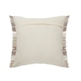 thumbnail image 4 of Laddha Home Designs Striped Square Throw Pillow - 20" - Brown and Cream - Set of 2, 4 of 4