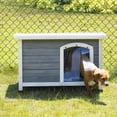 thumbnail image 4 of Petsfit Outdoor Dog House with Adjustable Foot Mat ,Asphalt shingles, Finnish Spruce Panels，Small, 4 of 8