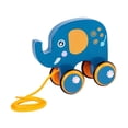 thumbnail image 2 of Juguete para tirar, juguete para caminar, juguete para empujar y tirar de animales de dibujos animados, juguete para caminar para niños de 1 año Elefante, 2 of 9