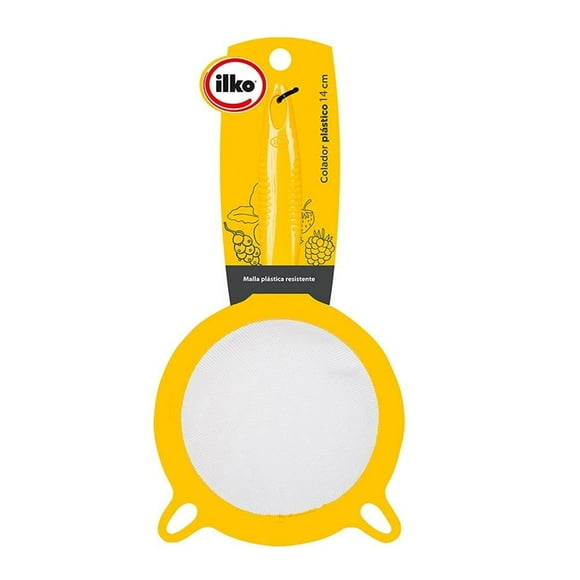 Colador Ilko Plástico Amarillo 14 cm
