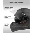 thumbnail image 3 of Casco de moto YEMA YM-926 modular integral aprobado por el DOT, 3 of 8