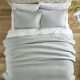 thumbnail image 3 of Better Homes & Gardens 3-Piece Silver Crinkled Gauze Duvet Set, Adult Full/Queen, 3 of 8