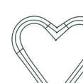 thumbnail image 3 of Heart Shaped Wreath Iron Base Creative Flower Arrangement Wreath Form Garland Green 25cm, 3 of 9
