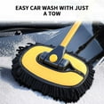 BLNVKOP Bent Pole Car Washing Mop,Non Injurious Long Handle Retractable ...