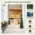 thumbnail image 5 of Artificial Cedar Topiary Tree for Outdoor,4FT Tall Faux Cedar Pine Trees,Potted Fake Cypress Plant with UV Resistant Leaves for Front Door Decor,Porch,Garden,Entryway, Set of 2, 5 of 7