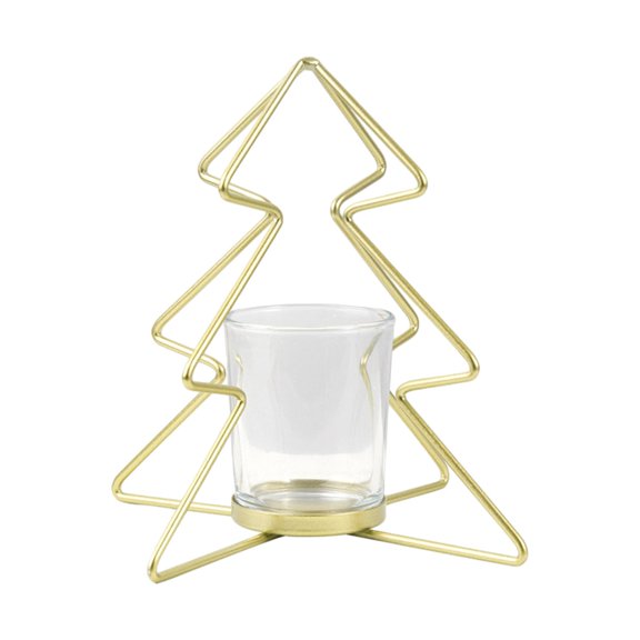 Fzaqwen Christmas Candle Holder, Xmas Tabletop Tealight Holders, Tealight Stand Christmas Candlestick, for Holiday Wedding Party Home
