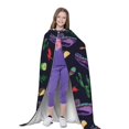 thumbnail image 4 of Honeii Colorful Vintage Cactuses Print Poncho Cape, Cloak Coat, Snuggly Hooded Wearable Blanket, Hooded Cape For Teenagers,Halloween Costumes-Medium, 4 of 7
