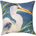 thumbnail image 4 of Manual Woodworkers & Weavers SLBLHR Coussin Décoratif Héron Bleu 18 Po., 4 of 4