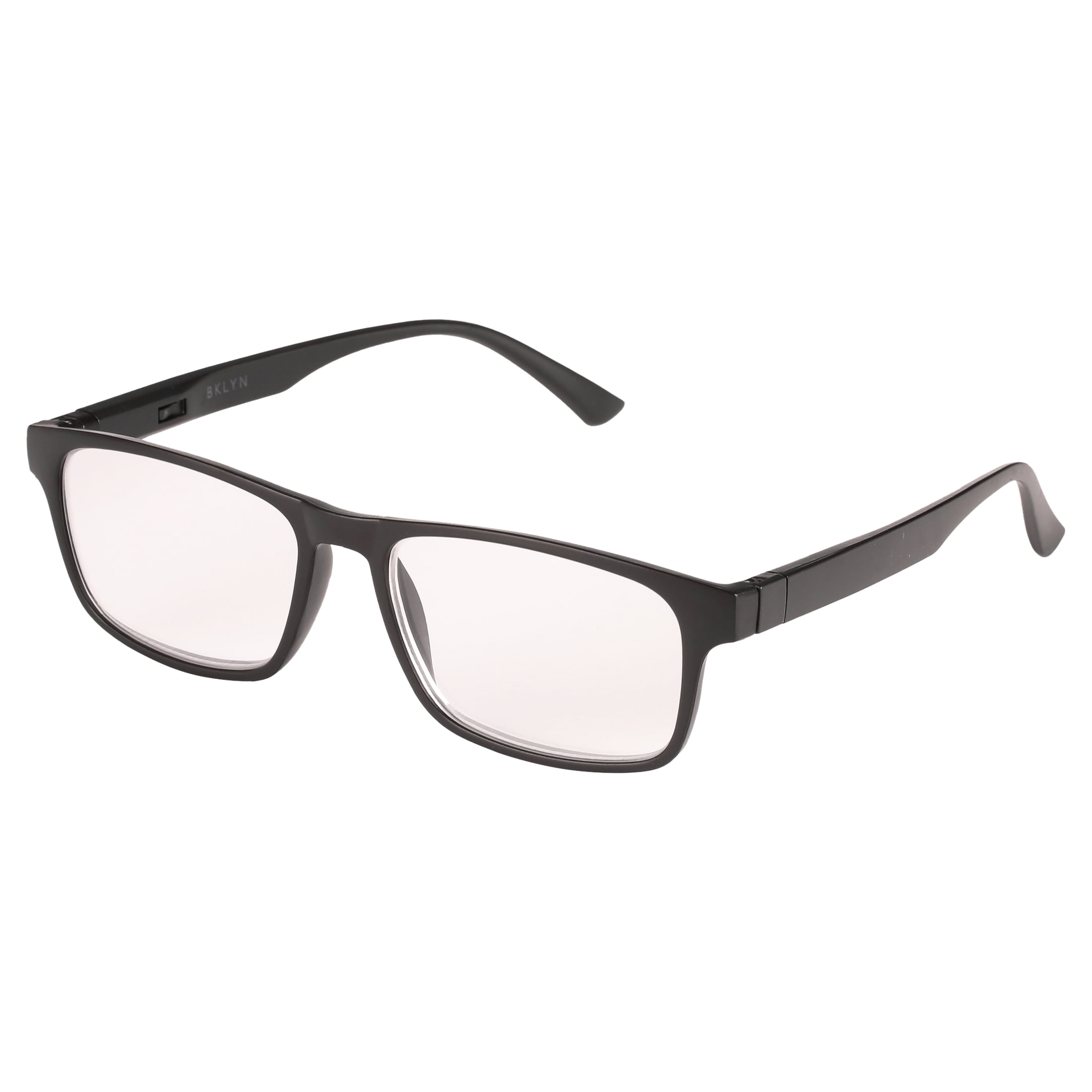 Bklyn, Nostrand +2.50, Adult, Mens, Plastic Reading Glasses & Pouches Value Pack , 2 Ea