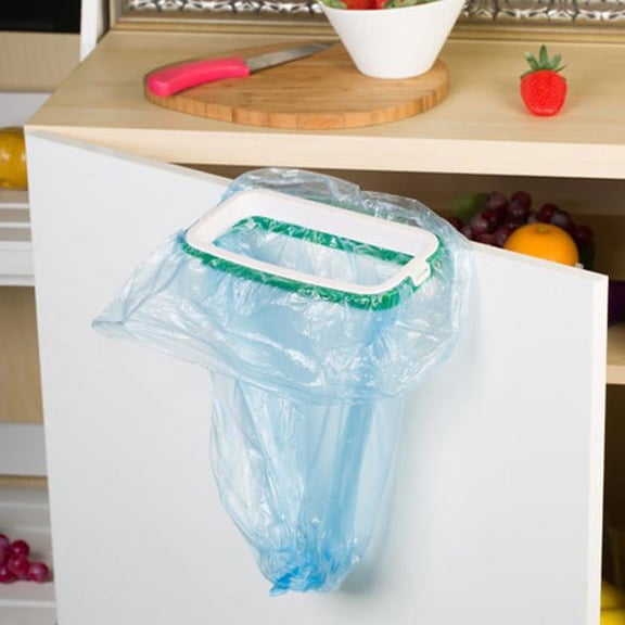 VerPetridure Kitchen Hangable Garbage Bag Holder Kitchen Hangable Garbage Bag Holderhanging Kitchen Cabinet Door Trash Rack Style Storage Garbage Bags