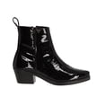 thumbnail image 2 of Bota Vaquera Tacón Bajo Texas Para Mujer Charol Drillo Negro, 2 of 5