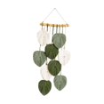 thumbnail image 1 of Tapiz de macramé con hojas tejidas para colgar en la pared, decoración de pared, arte bohemio hecho a mano, tapiz de macramé para apartamento, sala de, 1 of 9