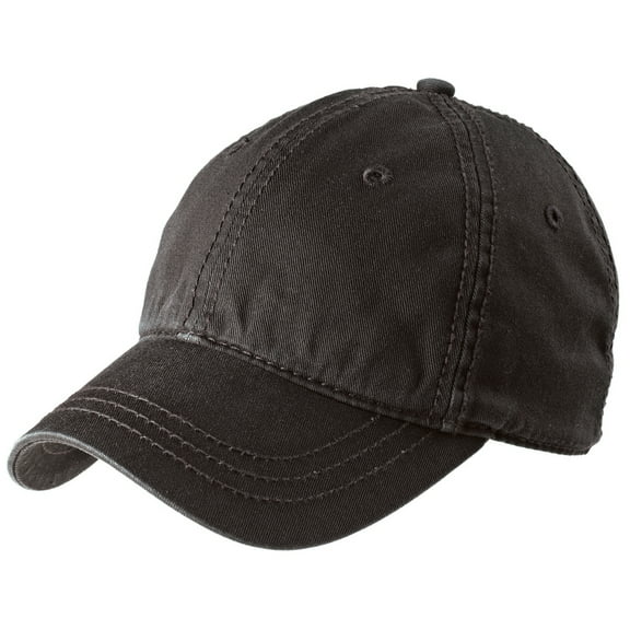 Mafoose Male Thick Stitch Cotton Mens Baseball Cap Black OSFA