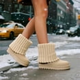 thumbnail image 3 of COM STAR Women’s Winter Snow Boots Mid Calf Warm Platform Flat Outdoor Casual Walking Boots, 3 of 6