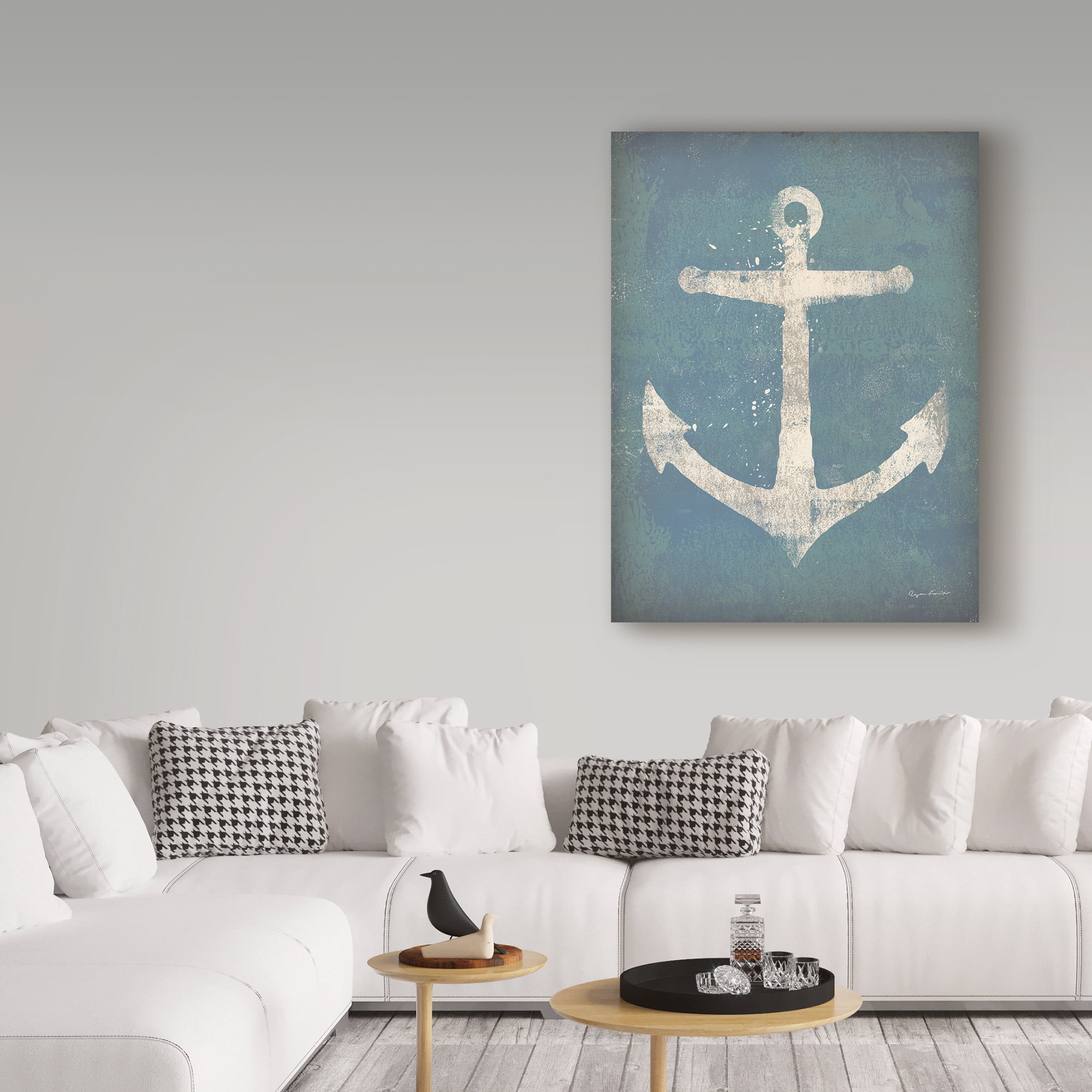 Trademark Fine Art 'Anchor v2' Canvas Art by Ryan Fowler