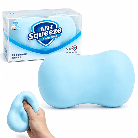 Crunchy Soap Squishy ASMR Toy, Soap Squishy Bar Shaped Fidget with Crispy Squeeze Texture, Moldable Sensory Stress Relief Desk Toy for Adults