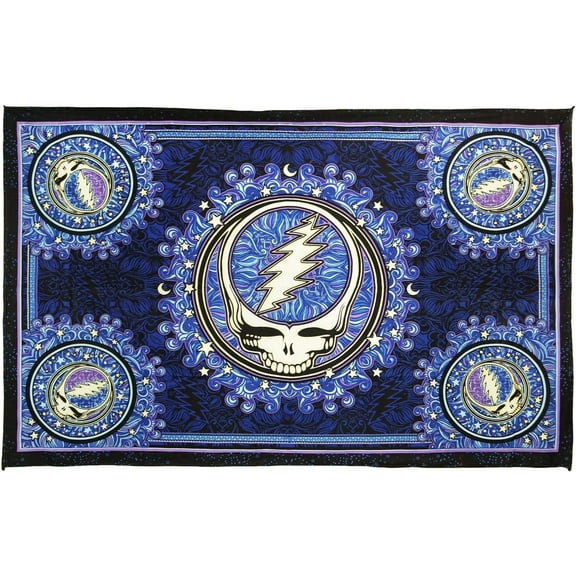 Sunshine Joy Grateful Dead Steal Your Face Tapestry Dan Morris Wall Art 60x90 Inches