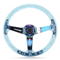 thumbnail image 4 of Acrylic Steering Wheel, 14in Diameter Compatible with Most Standard Wheel Adapters, Smooth Texture, Stylish and Luxurious Design, Strong Repairability, for Car Racing ATV Kart UTV,, 4 of 7