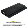 thumbnail image 3 of Leatherboss Genuine Leather Women Designer Clutch Card Holder Wallet, Black, 3 of 7