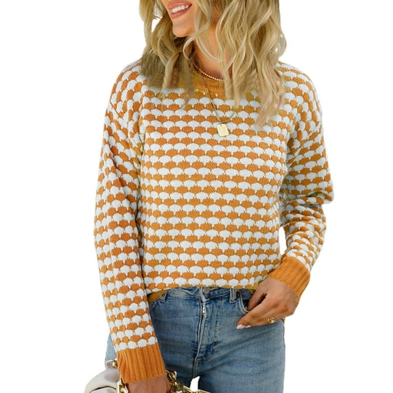 Seyurigaoka Crochet Tops for Women Knit Hollow Out Long Sleeve Drawstring Loose Pullover Knit Sweaters Streetwear