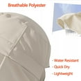 thumbnail image 3 of HOMEYA Women Wide Brim Ponytail Sun Hat With Neck Flap for  Fishing Gardening Outdoor UV Protection, Gray, 3 of 9