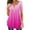 Hot Pink, variant on Patlollav Womens Tshirts Under $10, Womens Summer Casual Tops V Neck Gradient Short Sleeve T Shirt Pleated Tunic Tops