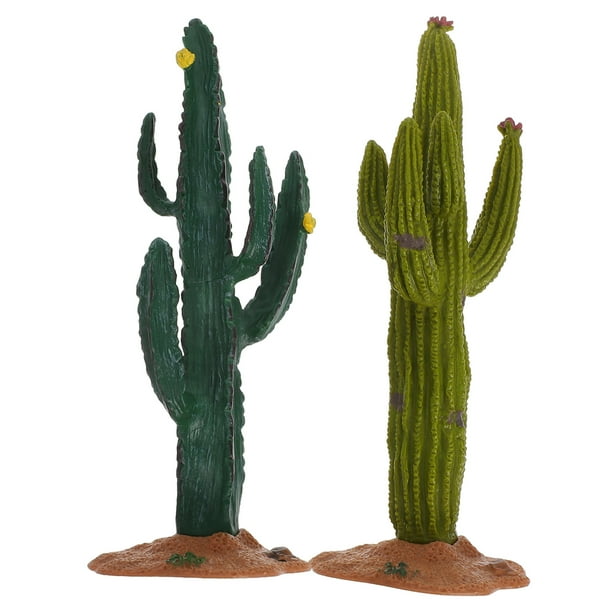 GOOHOCHY 2 piezas de cactus artificiales para decoración de mesa, suculentas falsas, cactus de imitación, plantas suculentas de imitación, decoración para el hogar y la oficina.