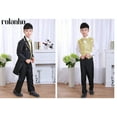 thumbnail image 2 of Rolanko 6 Piece Boys' Classic Tuxedo with Tail Formal Suits Wedding Ring Bearer Outfit Tailcoat Jacket, Vest, Pants, Shirt, Bowtie and Waistband, 2 of 3
