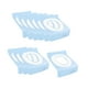 thumbnail image 2 of 10 fundas desechables para asiento de inodoro, envueltas individualmente. azul, 2 of 9