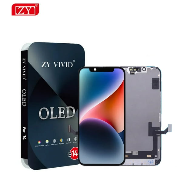 OLED kit de Reemplazo de Pantalla (No LCD) para iPhone 14, Pantalla Retina Full HD de 6.1 Pulgadas.