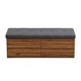 thumbnail image 5 of Modern Shoe Storage Bench, Entryway Shoe Bench with Cushion Seat, Hallway Bench with Shoe Storage Cabinet, Free Standing Hidden Shoes Organizer, for Living Room, 49" Lx15" Wx18" H, 5 of 9