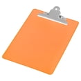 thumbnail image 1 of Portapapeles Duro Tablero Grande Capacidad Clip 8,9x12,6 Pulgadas A4 Carta Tamaño Poliestireno para Oficina Aula Arte, Naranja Unique Bargains portapapeles, 1 of 6