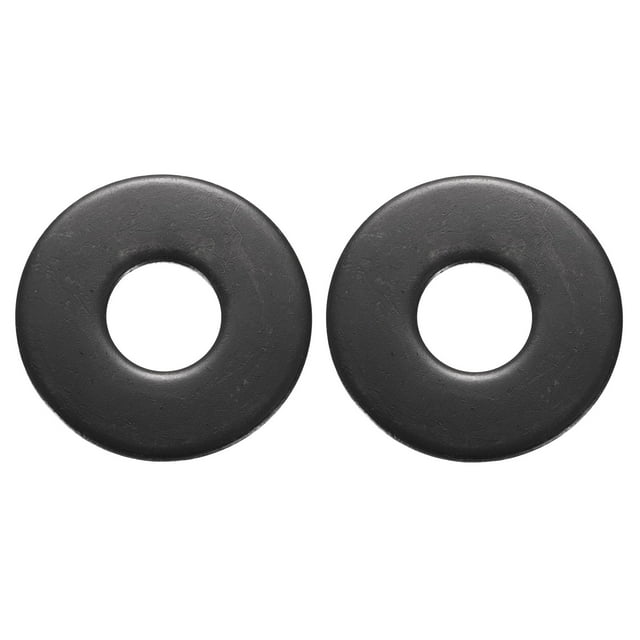 2 Pcs Rondelles Plates en Acier Inoxydable M20, Diamètre Extérieur 60mm Rondelle Plate en Métal pour Vis et Boulons, Finition Noire