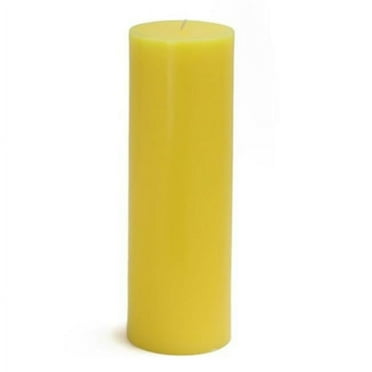 Jeco CPZ-096 3 x 9 in. Pillar Candle, Yellow