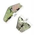 thumbnail image 2 of Rok Hardware 4-Pack Steel Drop Leaf Table Hinge and Leaf Support, Flap-Top Hinges for Drop Leaf Table, Yellow Chromate, 2 of 8