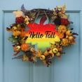 thumbnail image 3 of WaaHome Hello Fall Door Sign 11"x12" Maple Leaf Fall Door Decor Sign Farmhouse Autumn Wreaths for Front Door Hello Fall Hanging Sign Autumn Thanksgiving Decoration, 3 of 8