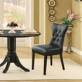 thumbnail image 4 of Modern Contemporary Kitchen Dining Chairs Set of Two Black, 4 of 4