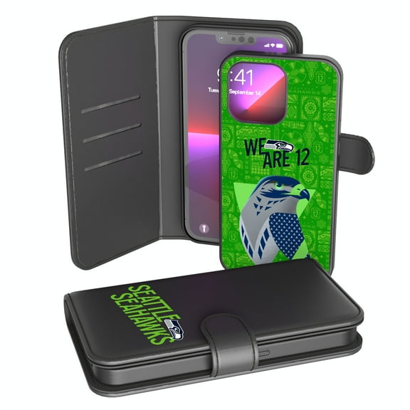 Keyscaper Black Seattle Seahawks iPhone Wallet Case