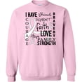 thumbnail image 2 of Inktastic I Have... Inspirational Words for Those Battling Lung Cancer Adult Sweatshirt, 2 of 4
