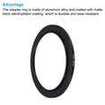 thumbnail image 4 of Unique Bargains 72mm-86mm Step Up Ring with Cleaning Cloth, 2 Pack Camera Lens Filter Adapter Ring, Black, 4 of 6