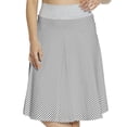 thumbnail image 1 of Women's Minimal A-line Print Skirt Casual Wear, XXXL, Grey White, by Ambesonne, 1 of 1
