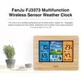 thumbnail image 2 of FanJu FJ3373 Multifunction Digital Weather Station LCD Indoor Weather Forecast Barometer Hygrometer with Wireless Sensor USBCord, 2 of 7