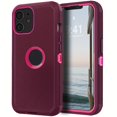 thumbnail image 1 of Étui de Téléphone Robuste 6.1 Pouces Antichoc - Protection à 3 Couches, Durable, Résistante aux Chutes, Compatible avec iPhone 11 - Couleur Rouge, Protection Ultime pour Votre Téléphone, 1 of 5