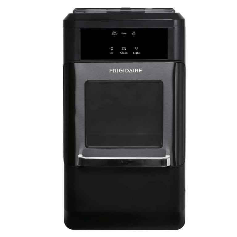 FRIGIDAIRE Gallery Countertop Crunchy Chewable Nugget Ice Maker, 44lbs per  Day, Auto Self Cleaning, 2.0 Gen, Black